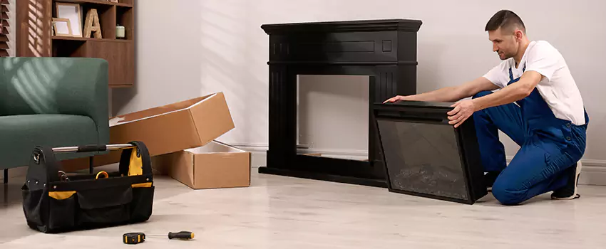 Old Rusted Metal Fireplace Repair And Replacement in Ridgeland, MS
